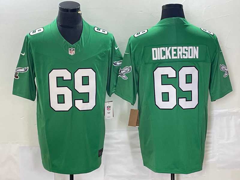 Men%27s Philadelphia Eagles #69 Landon Dickerson Green Alternate FUSE Vapor Limited Stitched Jersey->philadelphia eagles->NFL Jersey